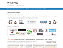 Tablet Screenshot of cazen.fr